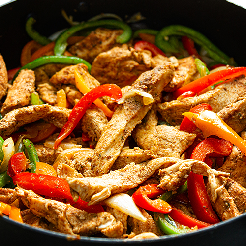 chicken fajitas