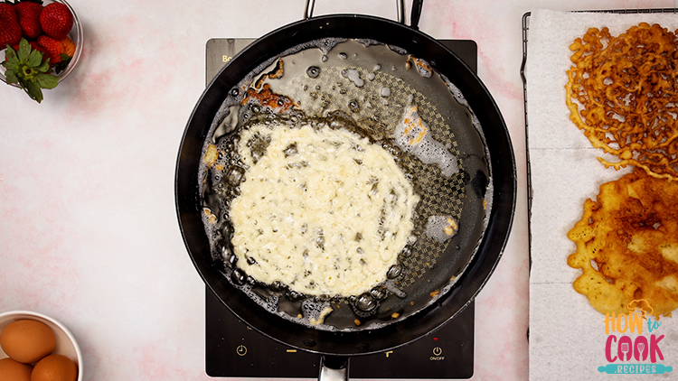 How do you make funnel cakes without a funnel